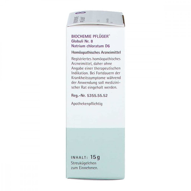 Biochemie Pfl ger Globules No. 8 Sodium Chloratum D6 15