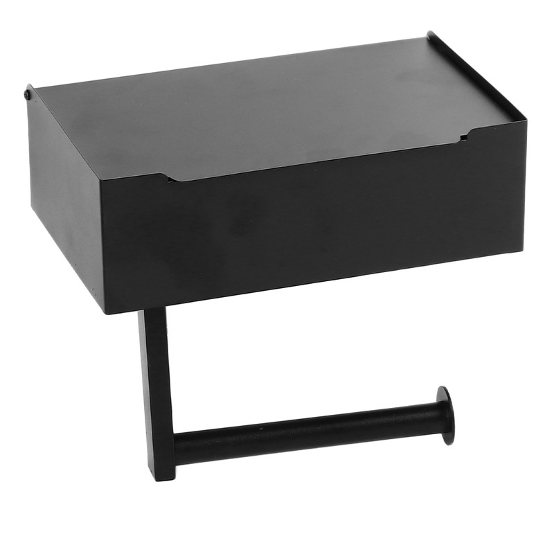 Toilet Tissue Holder Box Stainless Steel Black Wall Mounted Toilet