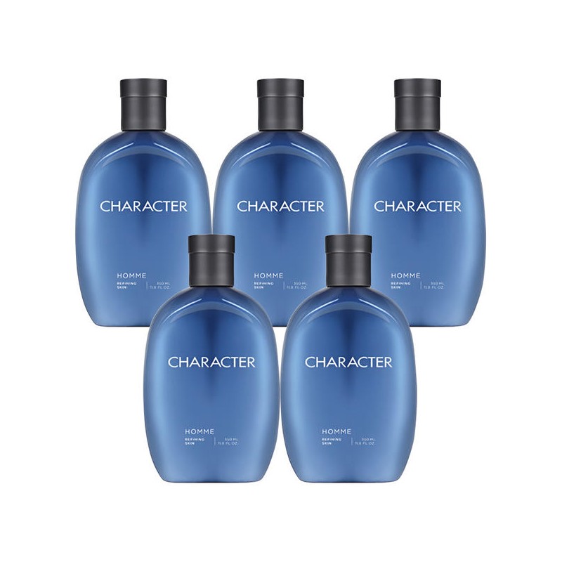 Character 캐릭터 리파이닝 스킨 350ml x 5개 대용량 화장품 남성용