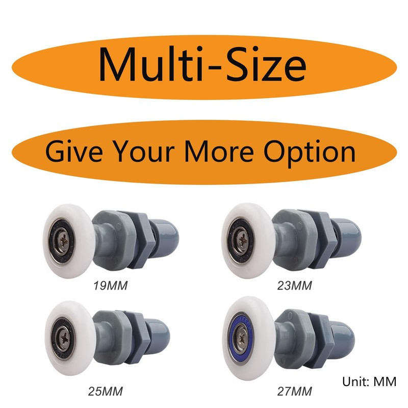 Qikuver Shower Cubicle Rollers, Sliding Door Rollers, Replacement Parts, Shower