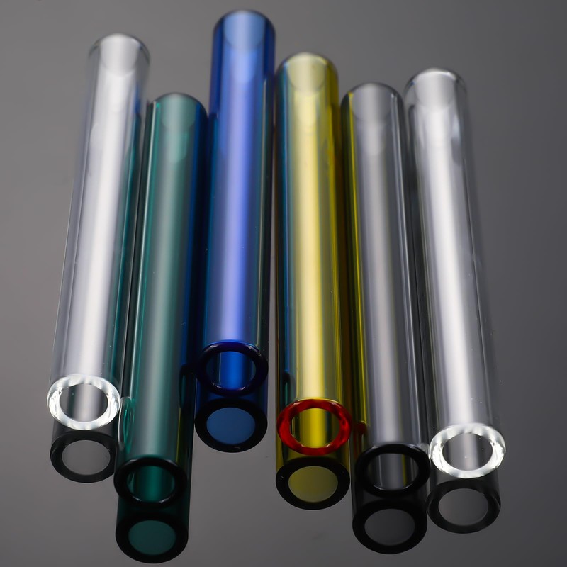 FoldTier 6 Pcs Borosilicate Glass Tube 12mm OD 2mm Thick