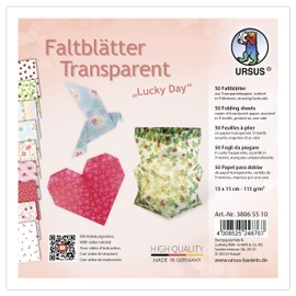 Ursus Lucky Day 38065510 Folding Sheets 115 g/m² 50 Sheets 15 x 15 cm Printed on One Side