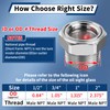 Boltigen Sight Glass Replacement for Air Compressor, 2'' NPT Stainless