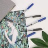 FRIUSATE 24 Pieces Rollerball Pen, 0.5mm Black Blue Gel Pens