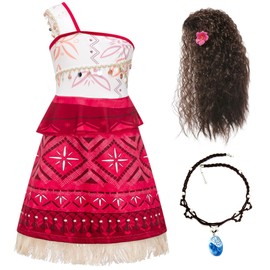 Girls Princess Dress Up Birthday Party Luxury Cosplay Costume Outfit with Accessories