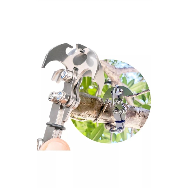 VANON Stainless Steel Gravity Hook Claw Survival Folding Flat Climbing