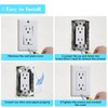 Umshlem 10pcs Wall Plate Spacer Outlet Spacer Metal Flush Fit