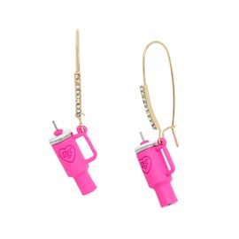 Betsey Johnson Womens Betsey BJ Cup Dangle Earrings