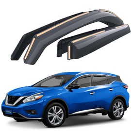 Goodyear Shatterproof in-Channel Window Deflectors for Nissan Murano 2015-2025, Rain Guards, Window Visors for Cars, Vent Deflector, Car Accessories, 4 pcs - GY008125