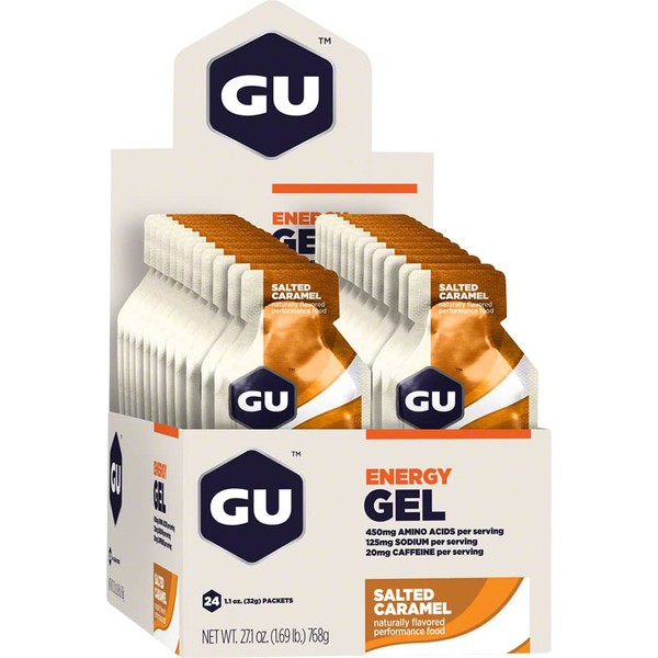 GU Energy Gel - 24 Pack Salted Caramel, 24 Pack