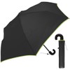 Folding Umbrella, Men's, Compact, Easy to Hold, J-Handle, Cool, Solid