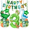 Amandir Dinosaur 3rd Birthday Party Decorations for Boys Girl, Foil