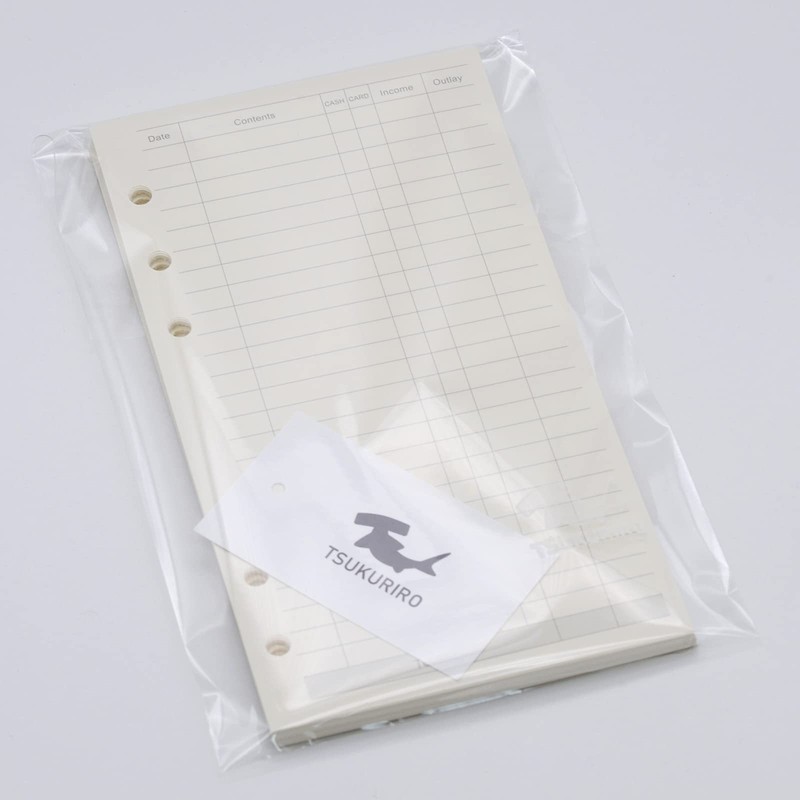 TSUKURIRO Paper Refill 6 Holes for Personal Notebook Set (45