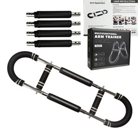 SUNBABA Twister Arm Trainer,30-120lbs Adjustable Arm Chest Exerciser with 4 Resistance Springs for Men & Women,U-Shaped Strength Training Equipment for Muscle Building Workout,Gym,Home Fitness