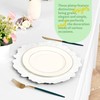 50 Pcs White Charger Plates Bulk 13 Inch Plastic Plate