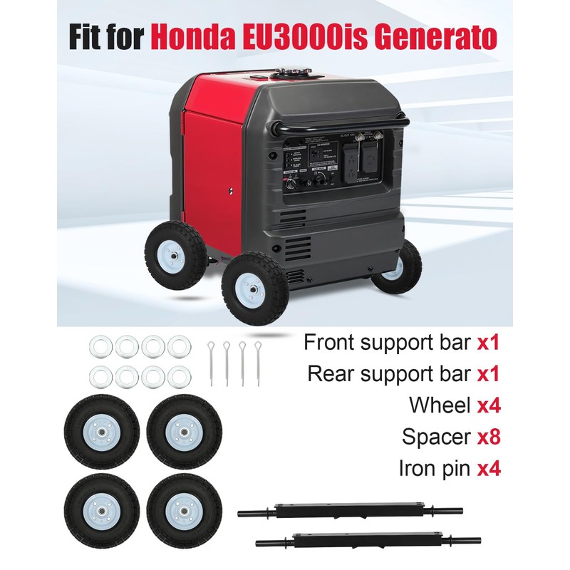All Terrain Wheel Kit Fit for Honda EU3000is Generator Wheel