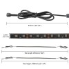 KEEPDSGN 6 PCS RGB Underglow LED Turn Signal Light Strips