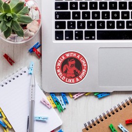 SODAVA (3Pcs) Walk with A Limp Weld Like A Pimp Sticker, Blue Collar Stickers, Engineer, Welding Stickers, Lineman Sticker, Hard Hat Stickers, Tool Box, Helmet, Construction, Lineman, 3x4 inch