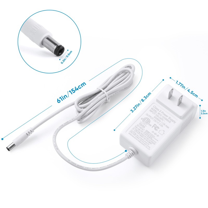 Litever Under Cabinet Lights Plug in, 6 pcs 12 Inches