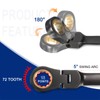 sourcing map Flex Head Stubby Ratcheting Combination Wrench 18mm Metric
