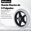 Rueda Sólida de 6 Pulgadas, Material de PU, Rodamiento de