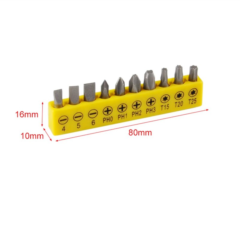 PH4# Short Screwdriver Bit Combination Set with Screw Holder 8x2.5x1
