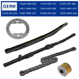 Cam Timing Chain & Guides Gasket Kit Compatible with Honda XR650L 1993-2024 XR600R 1988-2000 NX650 1988-1989