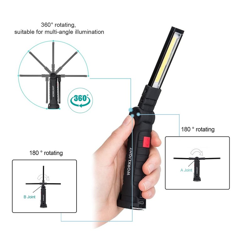 Tool Gifts for Men Dad Him, Rechargeable Work Lights, LED