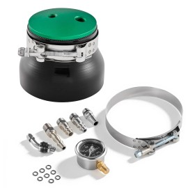 Turbo for Boost Leak Tester 4\" 3\" 6061 Aluminum End Cap 0-30 PSI Adapter Gauge Range Intake Charge Pipe Pressure Leak CheckDefault: Default