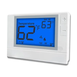Non-Programmable Thermostat for Conventional Single-Stage Systems, 1 Heat/1 Cool, Easy DIY, Blue Backlight