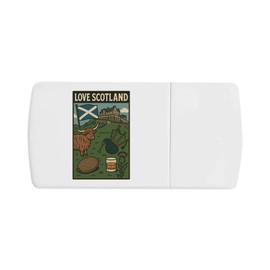 Azeeda 'Scotland Pride' Pill Box with Tablet Splitter (PI00035305)