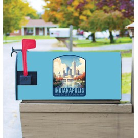 Indianapolis Indiana Design A Souvenir Magnetic Mailbox Cover