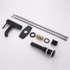 JAKARDA Single Handle Black Bathroom Faucet with Metal Drain Assembly