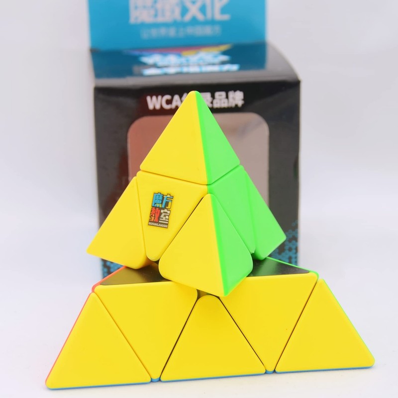 Bukefuno Moyu MoFang JiaoShi Meilong Pyramid Cube stickerless Magic Cubing