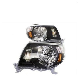 Newmar Bay Star 2012-2015 RV Motorhome Pair (Left & Right) Black Headlights Head Lights Front Lamps