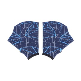 DEPHNES Nylon Swimming Gloves Aquatic Swimming Webbed Gloves Water Training Hand Webbed Hands Webbed Flippers Swim Gear Gloves Fit Aquatic Training Swim Costume Dive Hand Equipment (L)