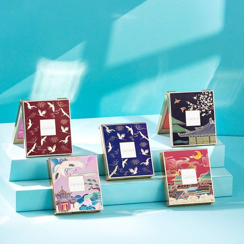 CATKIN C02 Makeup Powder Blush Coral Pink Peach High Resolution