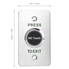 No-Touch Infrared Exit Button with Green LED, Indoor Stainless Steel