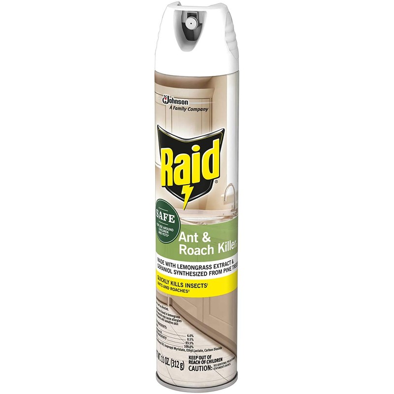 Raid Ant and Roach Killer, Aerosol Spray with Essential Oils