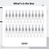 Varku 100 Pcs Mini Glass Spray Bottles, 3ml Transparent Perfume