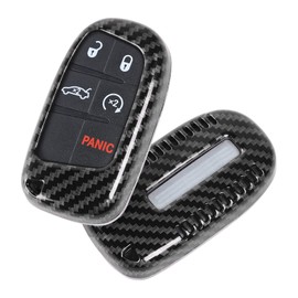 JWWY for Dodge Key Fob Cover Case for 2015-2025+ Dodge Charger Challenger Dart 200 300 Journey Durango Grand Caravan RAM, Remote Accessories Protector