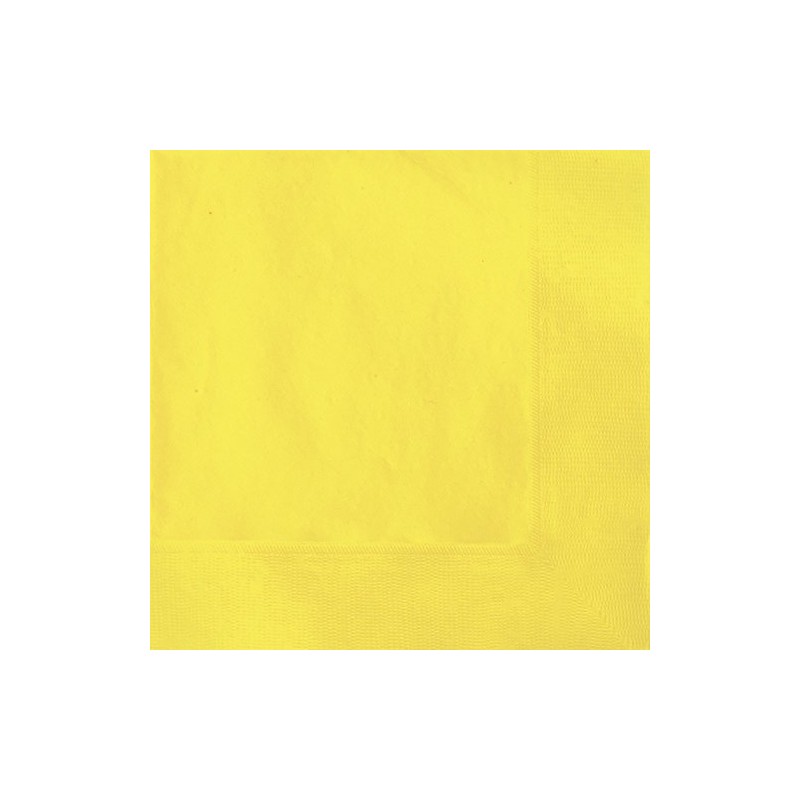 Soft Yellow Beverage Napkins, 20ct