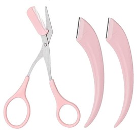 Eyebrow Scissors, Eyebrow Shaping Tool Set, Eyebrow Scissors with Mini Comb, Eyebrow Auxiliary Comb, Eyebrow Shaper Hair Remover, Cutting Scissors, Beauty Tool for Men and Women