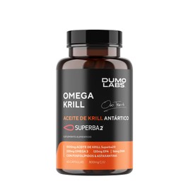 DUMO Aceite de Krill Antártico | Suplemento de Omega-3 de Krill Antártico | 60 Cápsulas 1000 mg de (EPA y DHA) con Fosfolípidos y Astaxantina | Fórmul