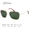 The Fresh Sunglasses for Men, Polarized, Rectangular Metal Frame, Ultra