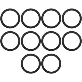 YINETTECH 10PCS Rubber Flat Seals 45 x 36 x 2mm Suitable for Siphons Drains Siphon 1 1/2 Inch Union Nut Rubber Gasket Siphon Overflow Gasket