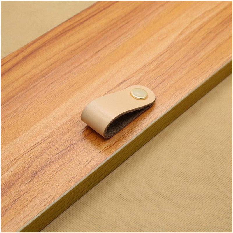 4 Pieces Leather Handles, Wardrobe Cabinet Door Handle Soft PU
