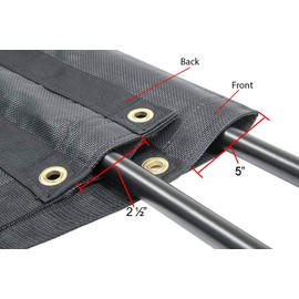 Mytee Products 7' x 16' Dump Truck Vinyl Coated Mesh Tarps Cover with 5 Inch 18oz Double Pocket