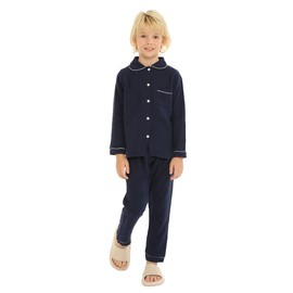 Mud Kinggdom Baby Boys Pajamas Button Down Kids Clothes Sleepwear Sets White 2T