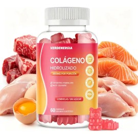 Colágeno Hidrolizado Puro Biotina Vitaminae C Zinc Gomitas                                                                                            